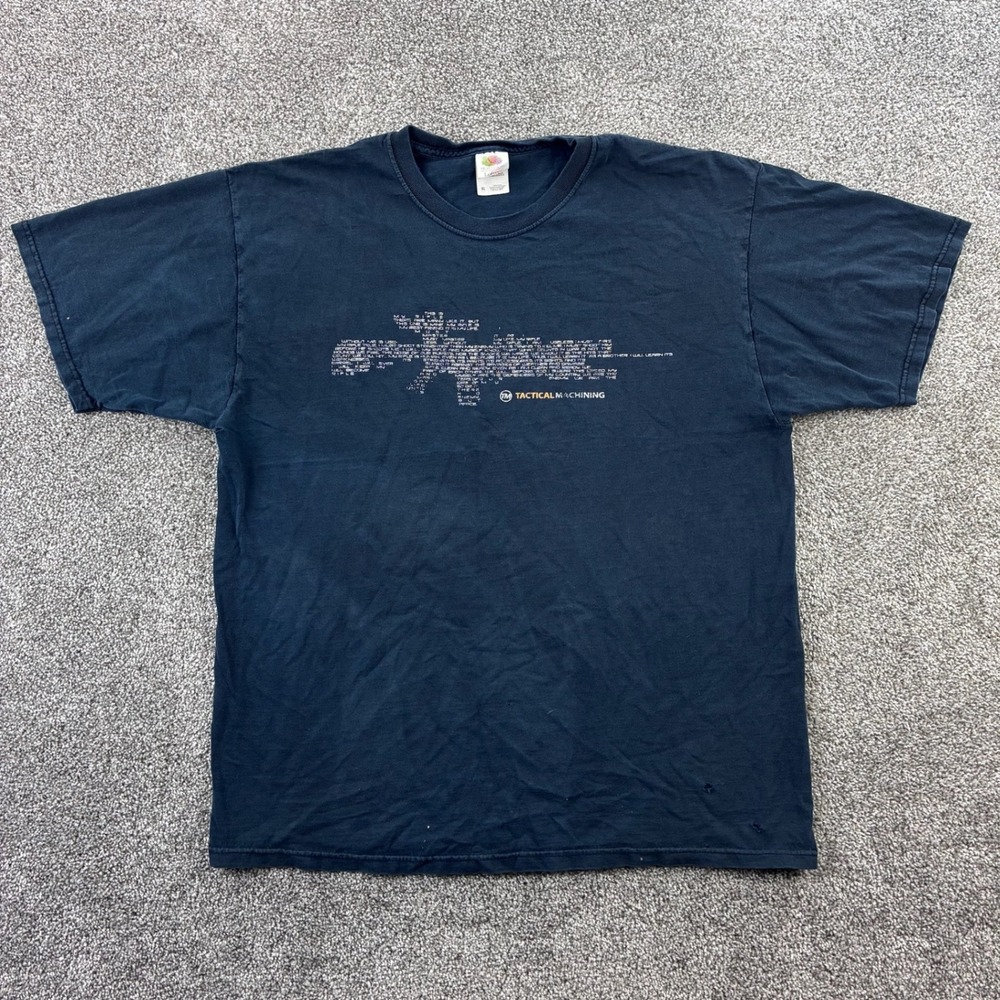 Vintage Tactical Machining Rifle Shirt Mens XL Black Creed AR-15 Gun Maker